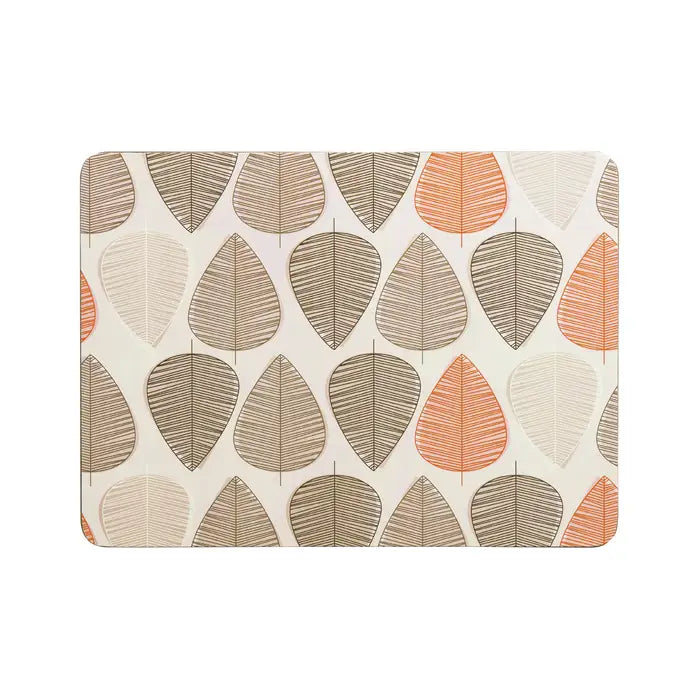 Orange Leaf Placemats - Set of 4