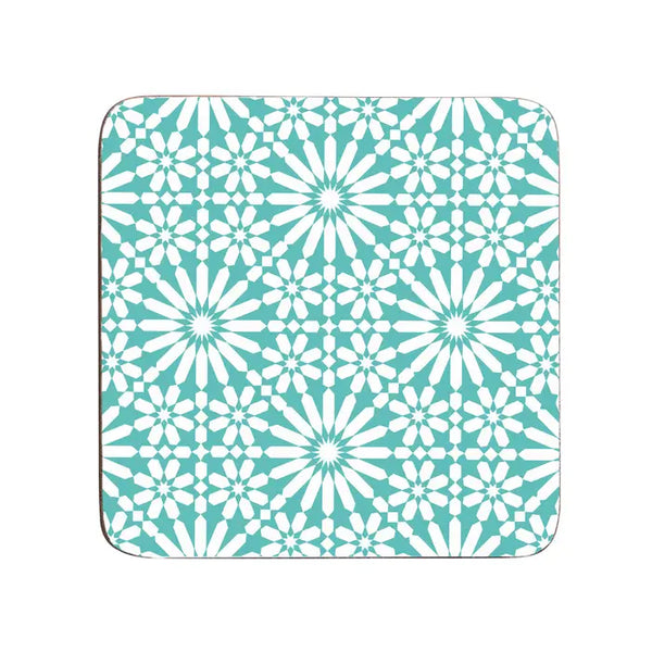 Blue Garland Coasters - Set of 4