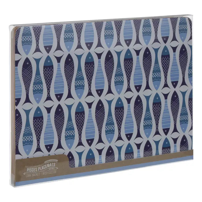 Blue Fish Placemats - Set of 4