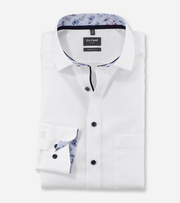 Luxor Modern Fit Shirt - White