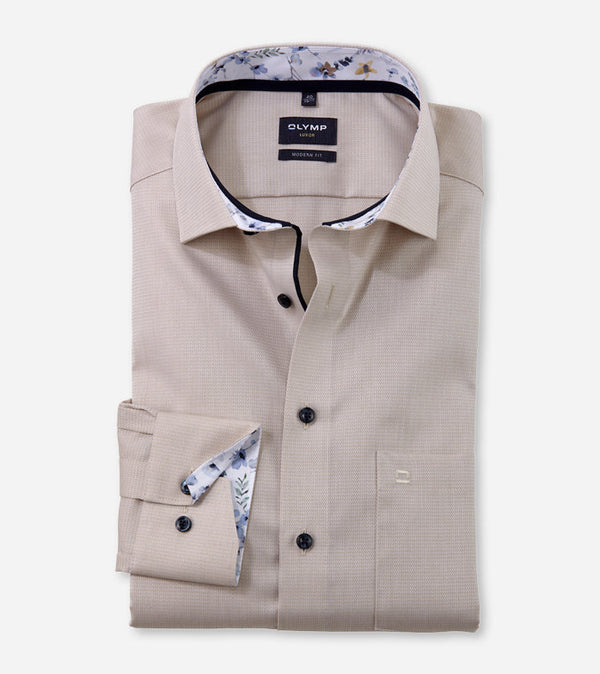 Luxor Modern Fit Shirt - Natural