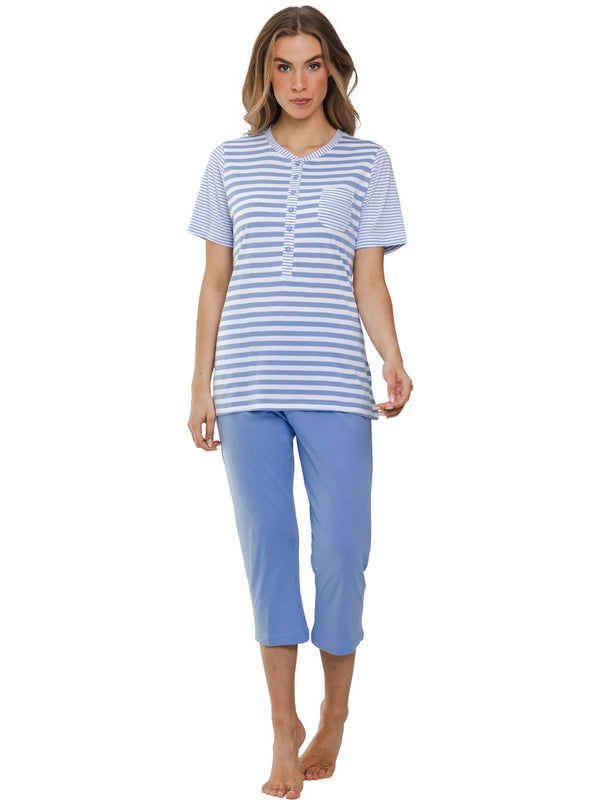 Button Pyjama - Blue