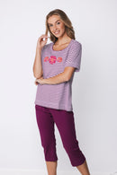 Capri Pyjama - Dark Red