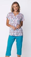 Capri Pyjama - Turquoise