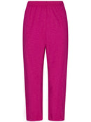 Cut Sleeve Capri Pyjama - Dark Pink