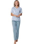 Button Pyjama - Blue