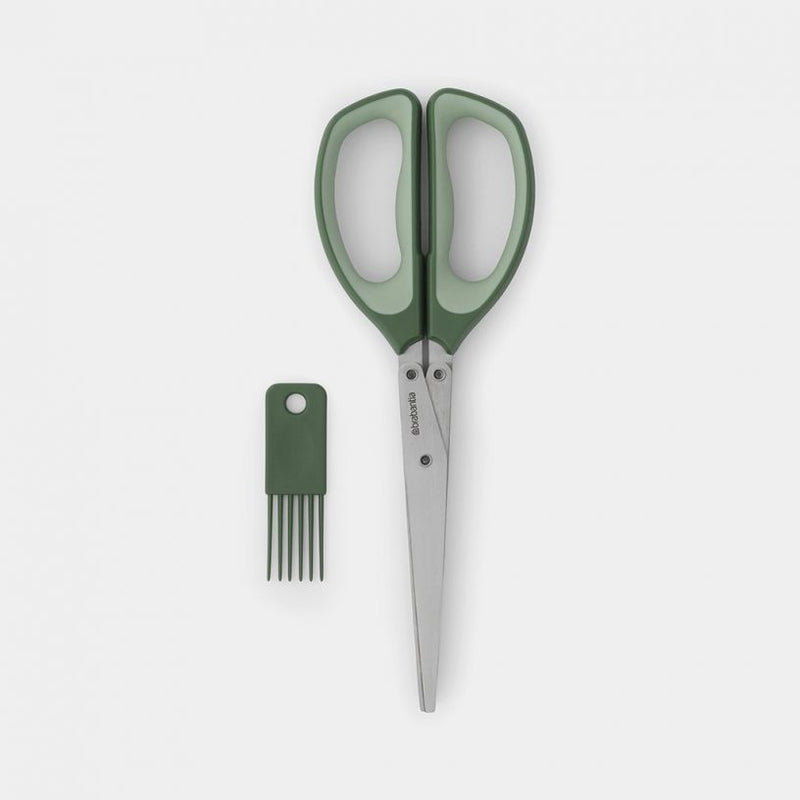 Tasty+ Herb Scissors plus Cleaning Tool Fir Green