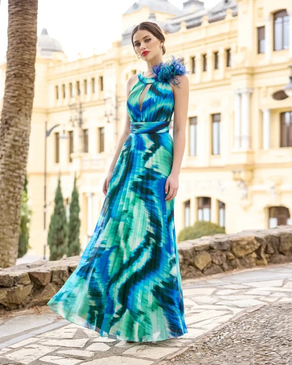 Sonia Pena Long Dress - Print