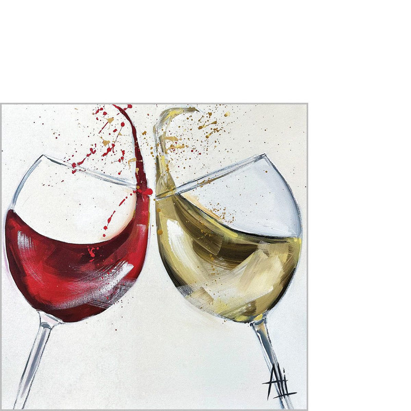 Pack of 20 Cocktail Napkins - Rouge et Blanc