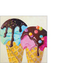 Pack of 20 Cocktail Napkins - Sweet Scoops