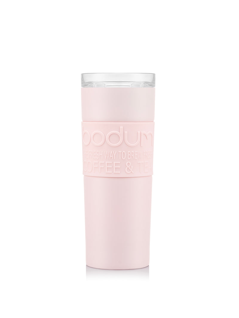 Travel Mug 0.45L with Clear Lid - Strawberry