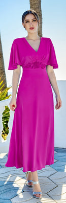 Midi Dress - Fuchsia