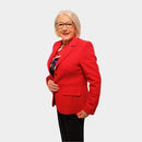 Boiled Wool Blazer - Red