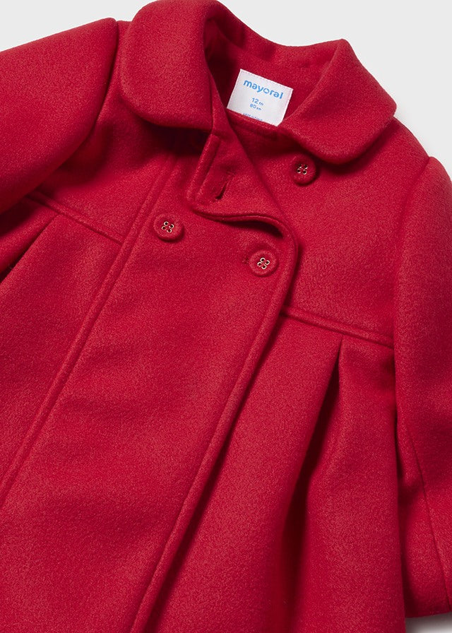 Woolen Coat - Red
