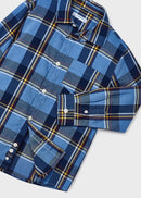 Long Sleeve Check Shirt - Sky