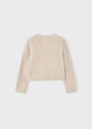 Knit Faux Fur Cardigan - Dune