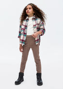 Checked Overshirt - Eggplant