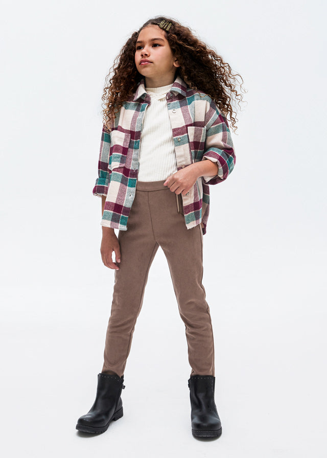 Checked Overshirt - Eggplant