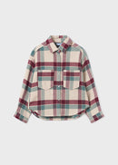 Checked Overshirt - Eggplant
