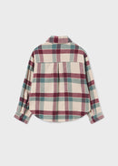 Checked Overshirt - Eggplant