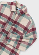 Checked Overshirt - Eggplant