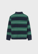 Long Sleeve Stripes Polo - Mint