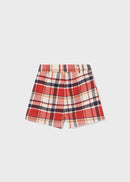 Plaid Shorts - Red