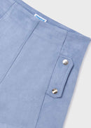 Faux Suede Shorts - French Blue