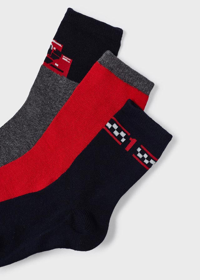 Set 3 Socks - Red