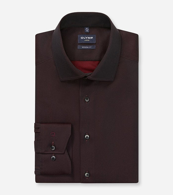 Modern Fit Shirt - Bordeaux