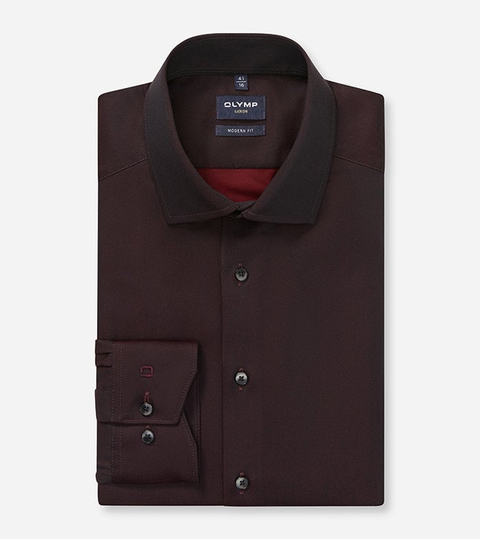 Modern Fit Shirt - Bordeaux