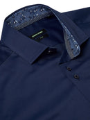 Slim Fit Kirk Shirt - Navy