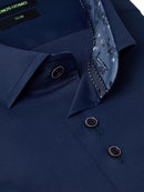 Slim Fit Kirk Shirt - Navy