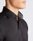 Tapered Fit Frank Shirt - Black