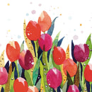 Pack of 20 Napkins - Tulip Splash