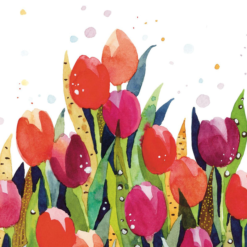 Pack of 20 Napkins - Tulip Splash