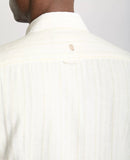 Linen Blend Short Sleeve Shirt - Oatmeal