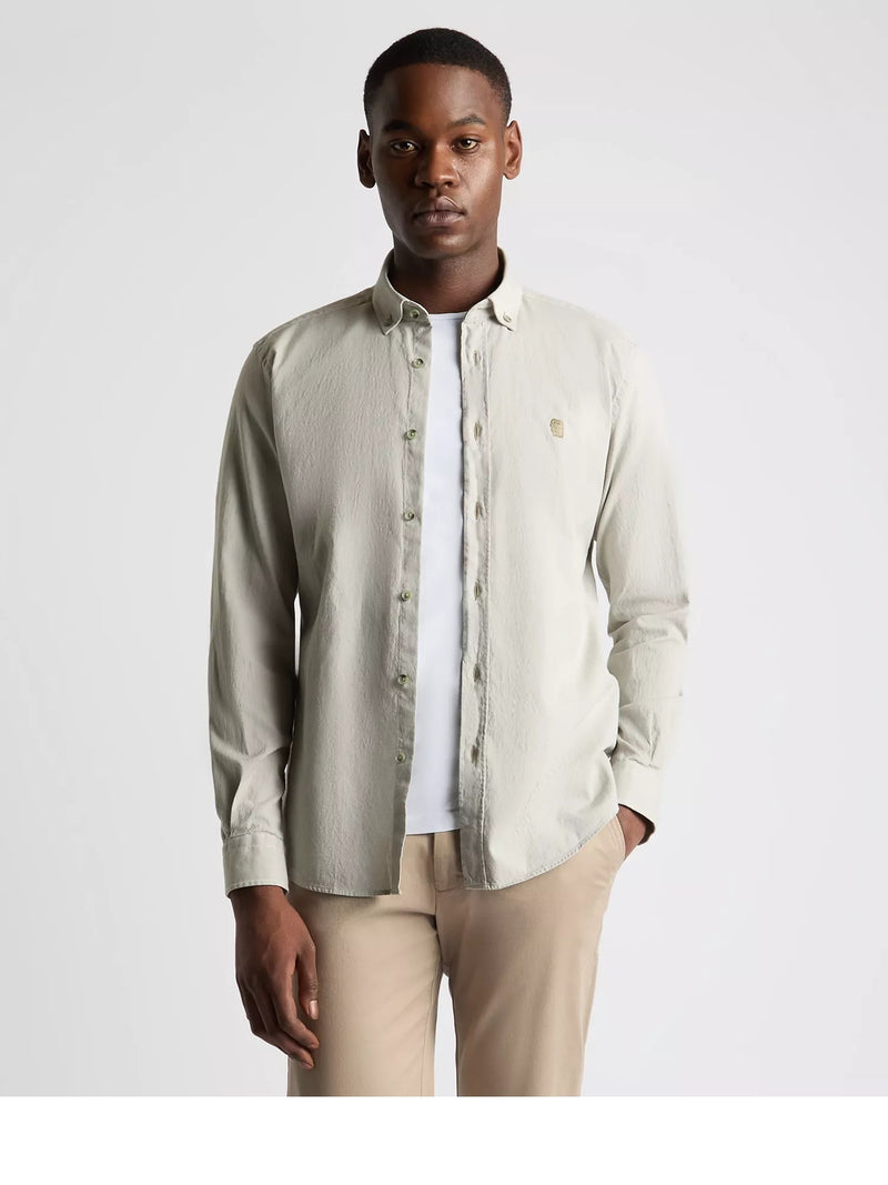 Tapered/Parker Shirt - Light Green Grey