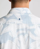 Tapered Fit Parker Shirt - Light Blue Grey