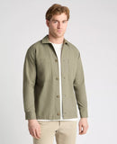Tapered Casual Shacket - Olive
