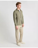 Tapered Casual Shacket - Olive