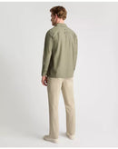 Tapered Casual Shacket - Olive