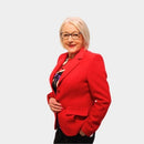 Boiled Wool Blazer - Red