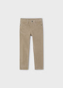 Basic Slim Fit Cord Trousers - Walnut
