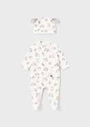 Dungaree with Hat - Natural