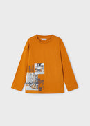 Long Sleeve City Awaits T-Shirt - Carrot