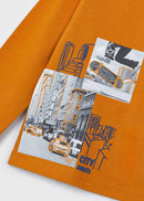 Long Sleeve City Awaits T-Shirt - Carrot