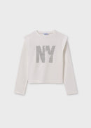 Long Sleeve Graphic T-Shirt - Natural