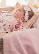 Pompom Fur Blanket - Blush