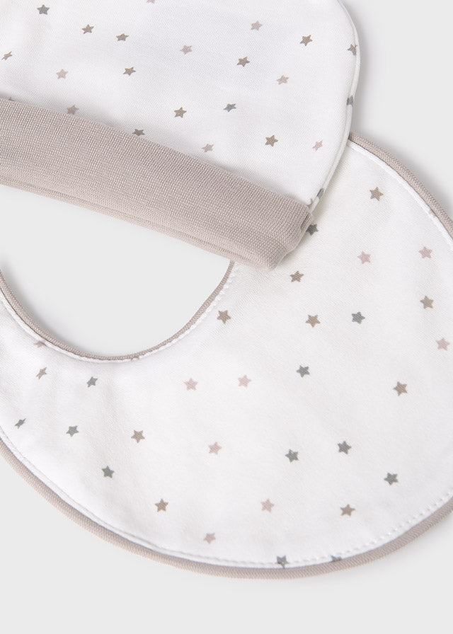 Mayoral Pj, Hat & Bib Gift Set - Walnut